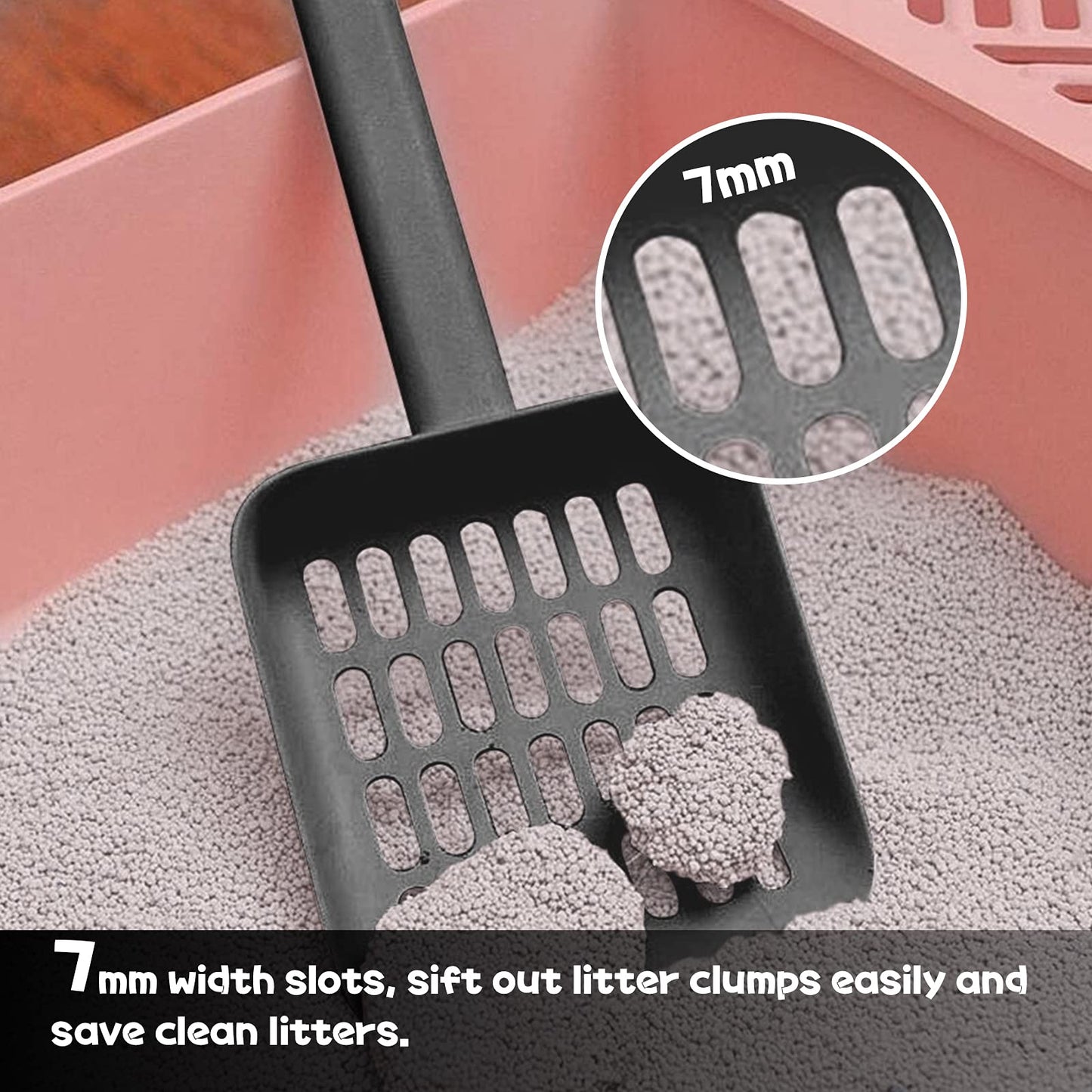 Stylish Cat Litter Scoop Set with Holder | Modern, Frosted ABS Plastic | Bestseller