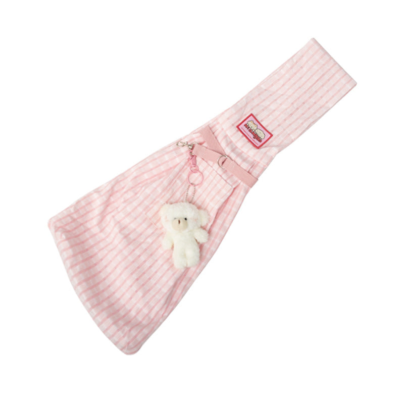 Macaron Cross-Body Pet Carrier Sling | Breathable 3D Fabric for Cats & Small Dogs (Up to 5KG)