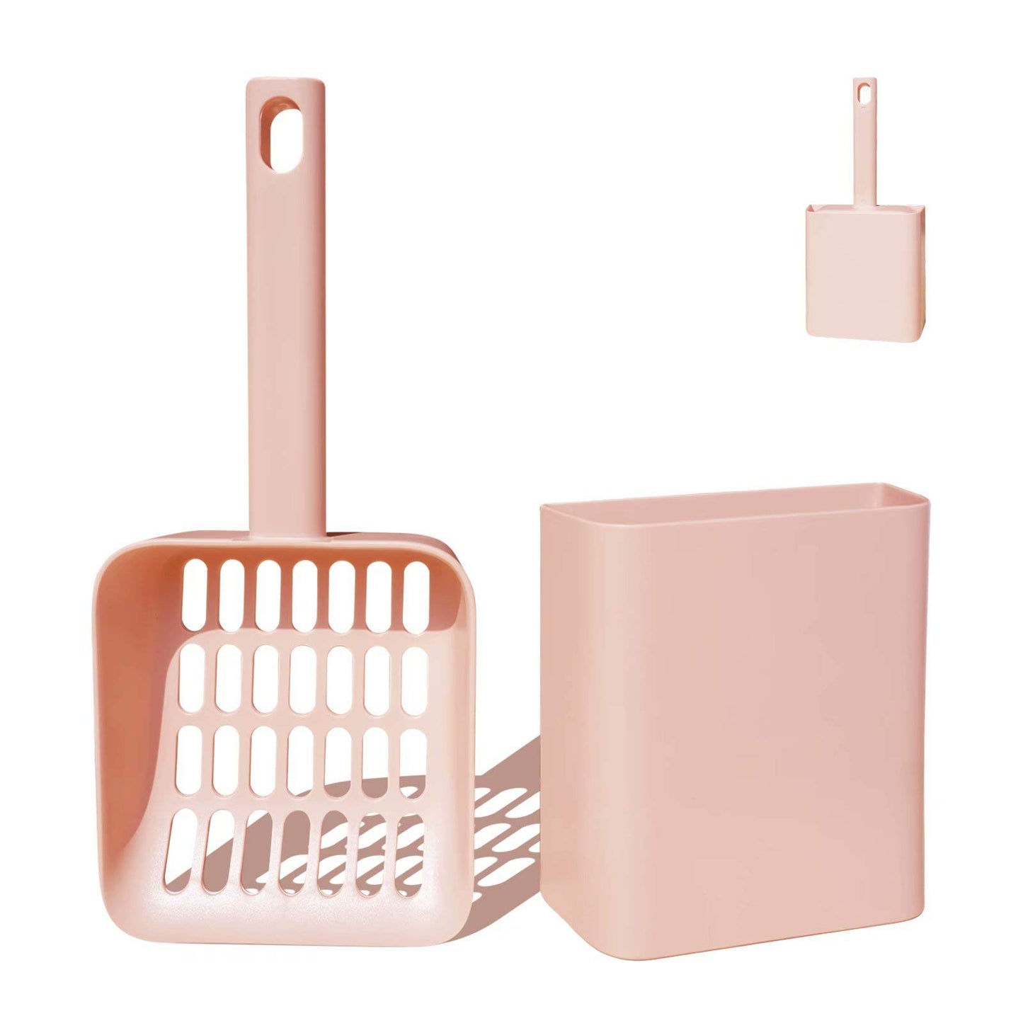 Stylish Cat Litter Scoop Set with Holder | Modern, Frosted ABS Plastic | Bestseller