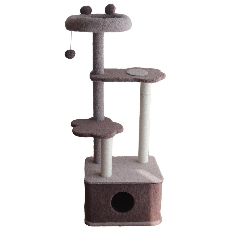 Tolea Adorable Bear Cat Tree | 4-Level Cat Condo with Large Platform