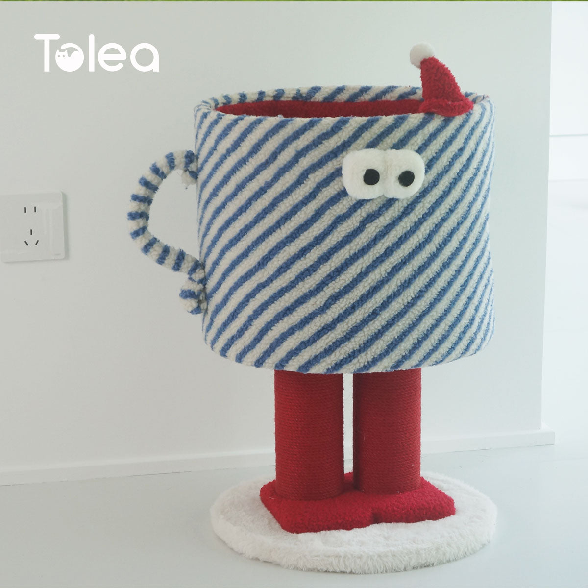 Tolea Monster Cup Cat Tree | Small Cat Condo with Scratching Posts