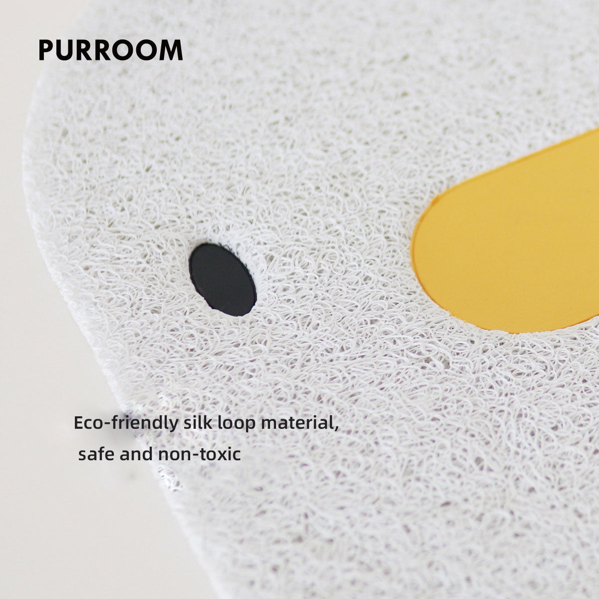 Cute Cartoon Chicken Cat Litter Mat | Eco-Friendly Litter Trapper with Non-Slip Base