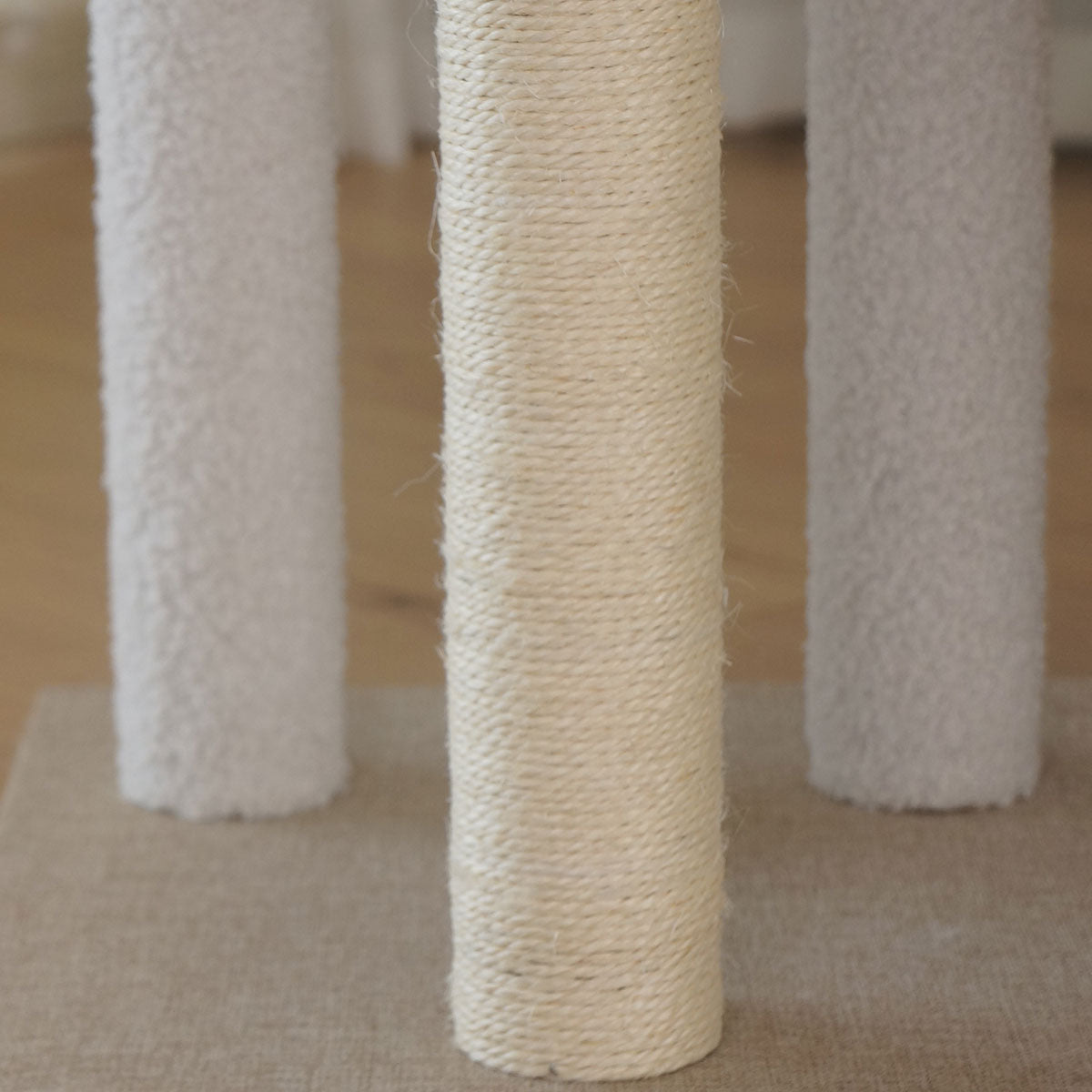 Tolea Minimalist Multi-Level Cat Tree | Cotton-Linen Blend