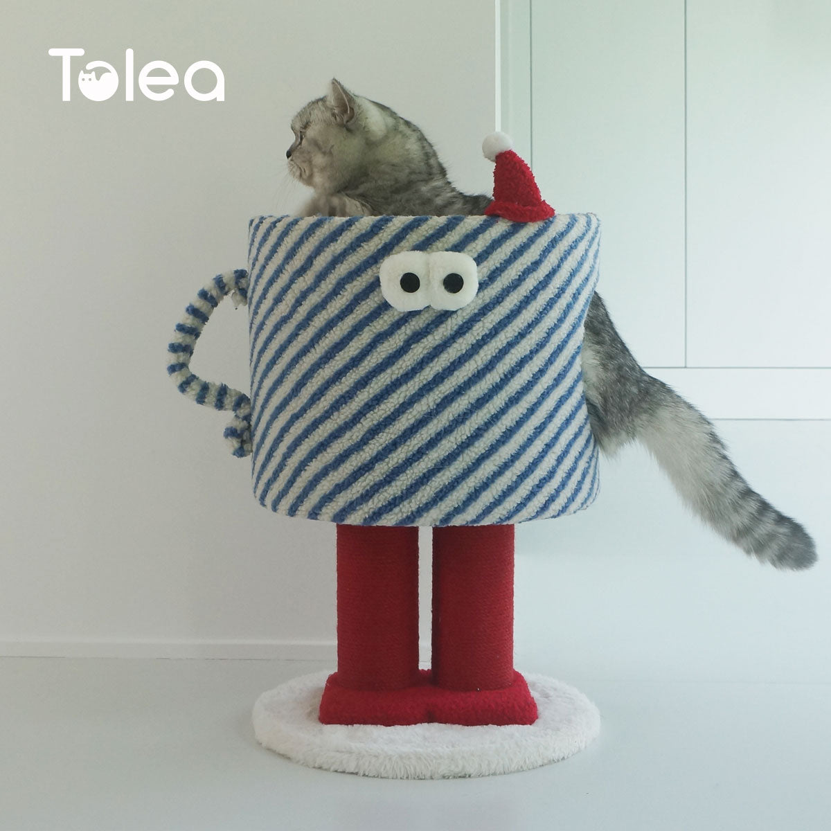 Tolea Monster Cup Cat Tree | Small Cat Condo with Scratching Posts