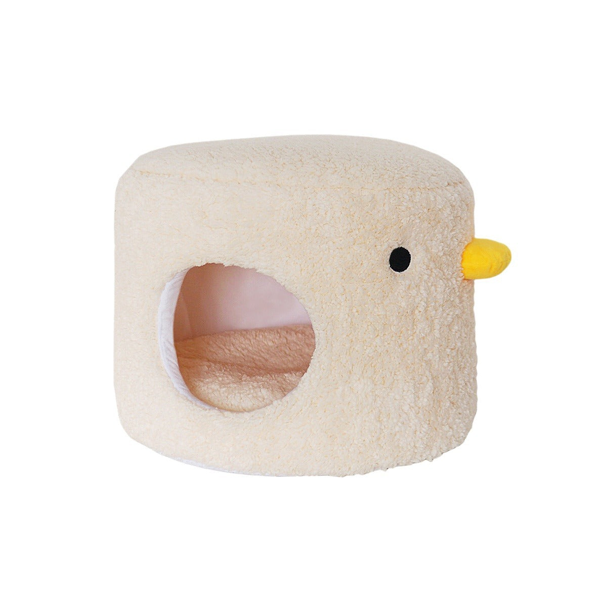 Cute Chicken Themed Cat Nest | Soft Cotton Fleece Pet Bed with Unique Design