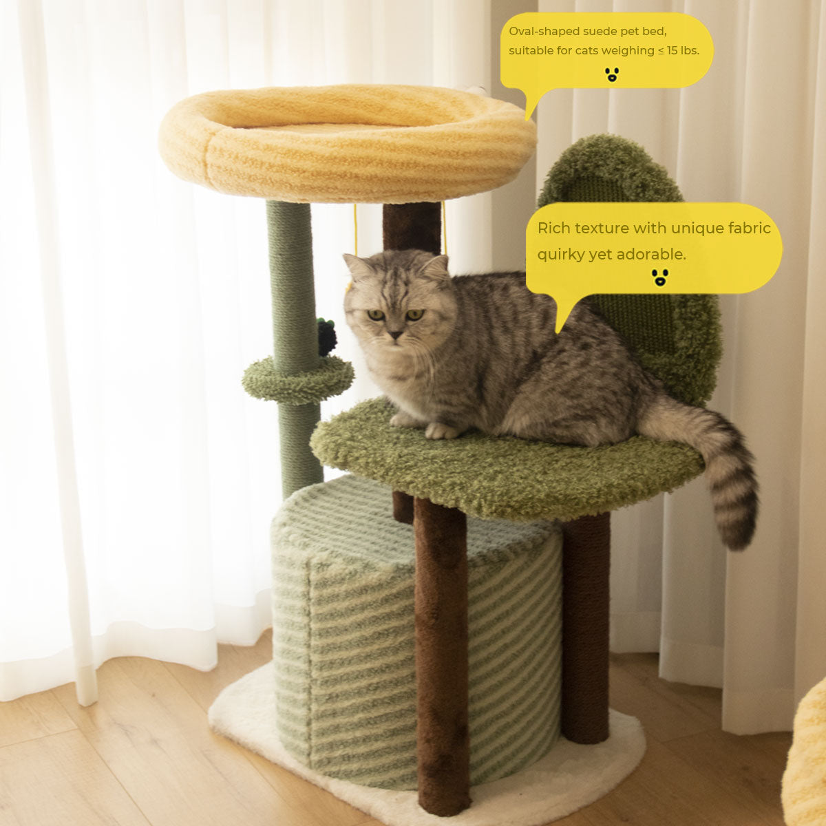 84cm Tolea Monster Adventure Cat Tree