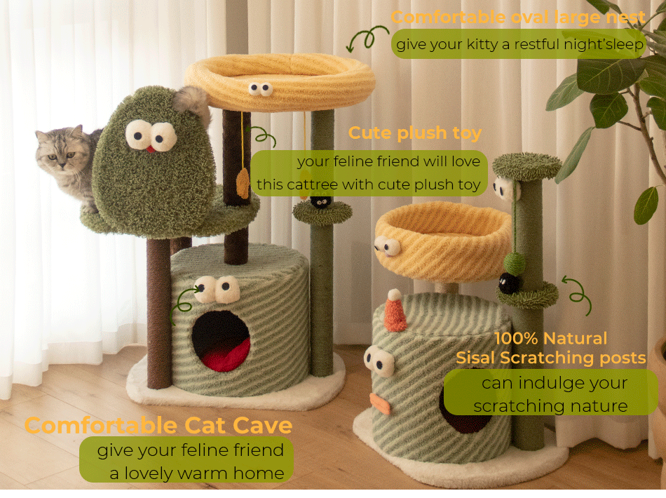 84cm Tolea Monster Adventure Cat Tree