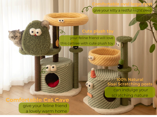 84cm Tolea Monster Adventure Cat Tree