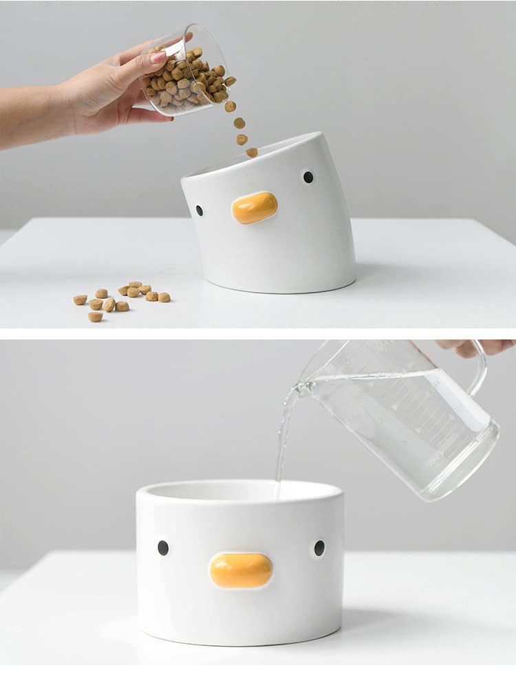 PURROOM Raised Cat Bowl 18 deg tilt cute chi