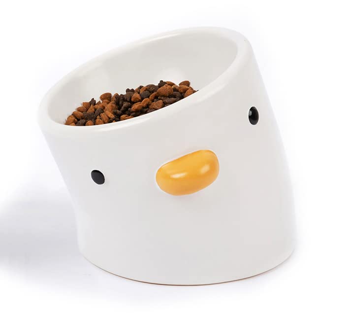 PURROOM Raised Cat Bowl 18 deg tilt cute chi