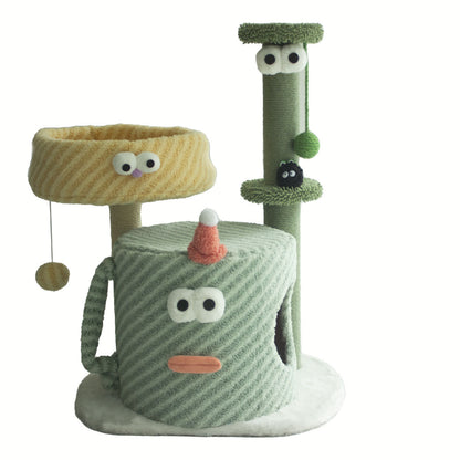 💚 The Ultimate Monster Cat Tree: Play, Relax, and Nap in Style
