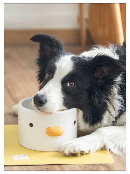PURROOM Raised Cat Bowl 18 deg tilt cute chi