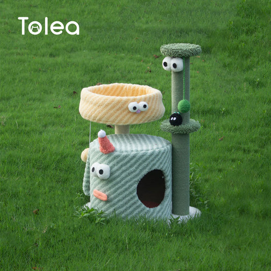 💚 The Ultimate Monster Cat Tree: Play, Relax, and Nap in Style
