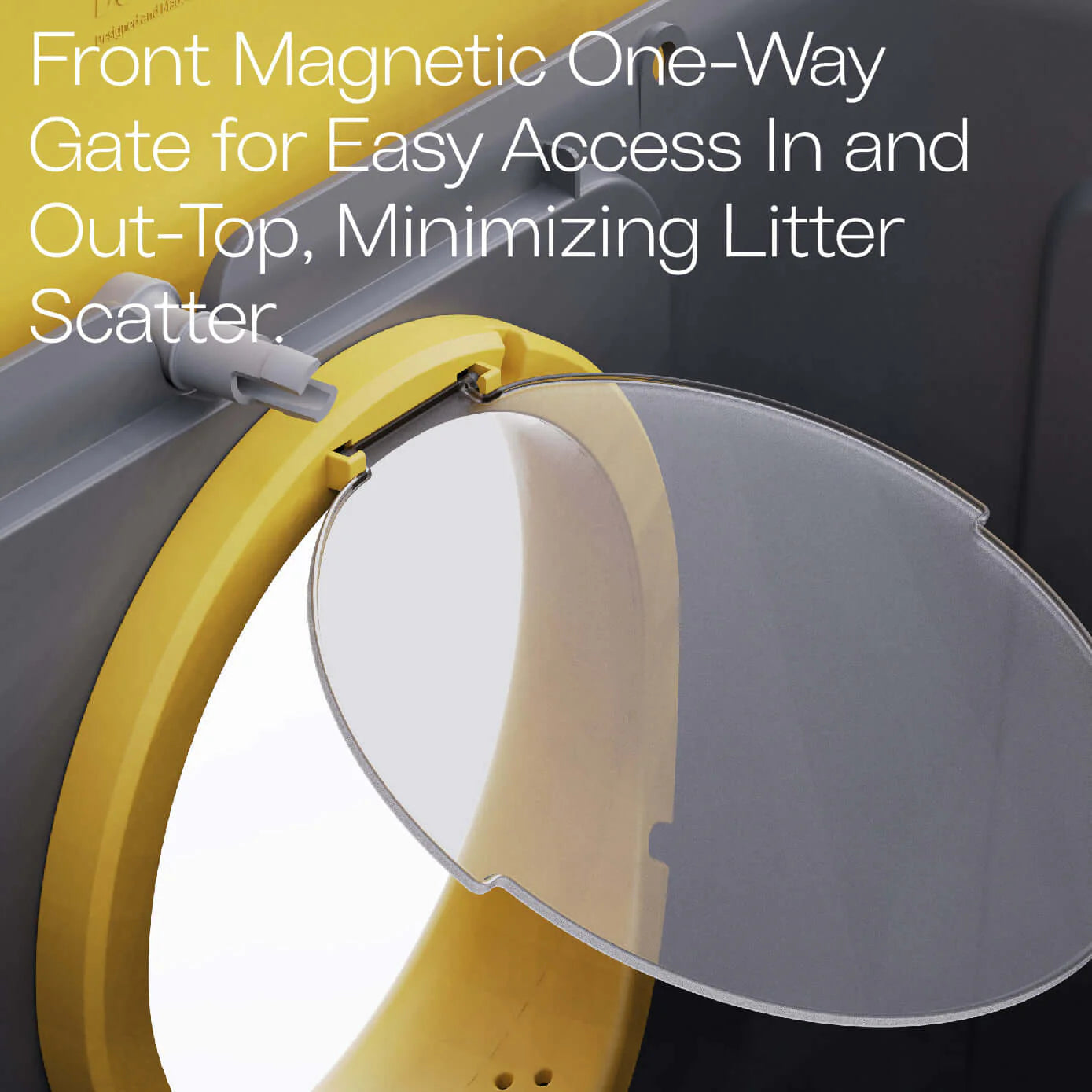 Modern Cat Litter Box with Scoop – Sleek & Odor Control Design