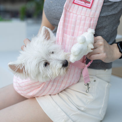 Macaron Cross-Body Pet Carrier Sling | Breathable 3D Fabric for Cats & Small Dogs (Up to 5KG)