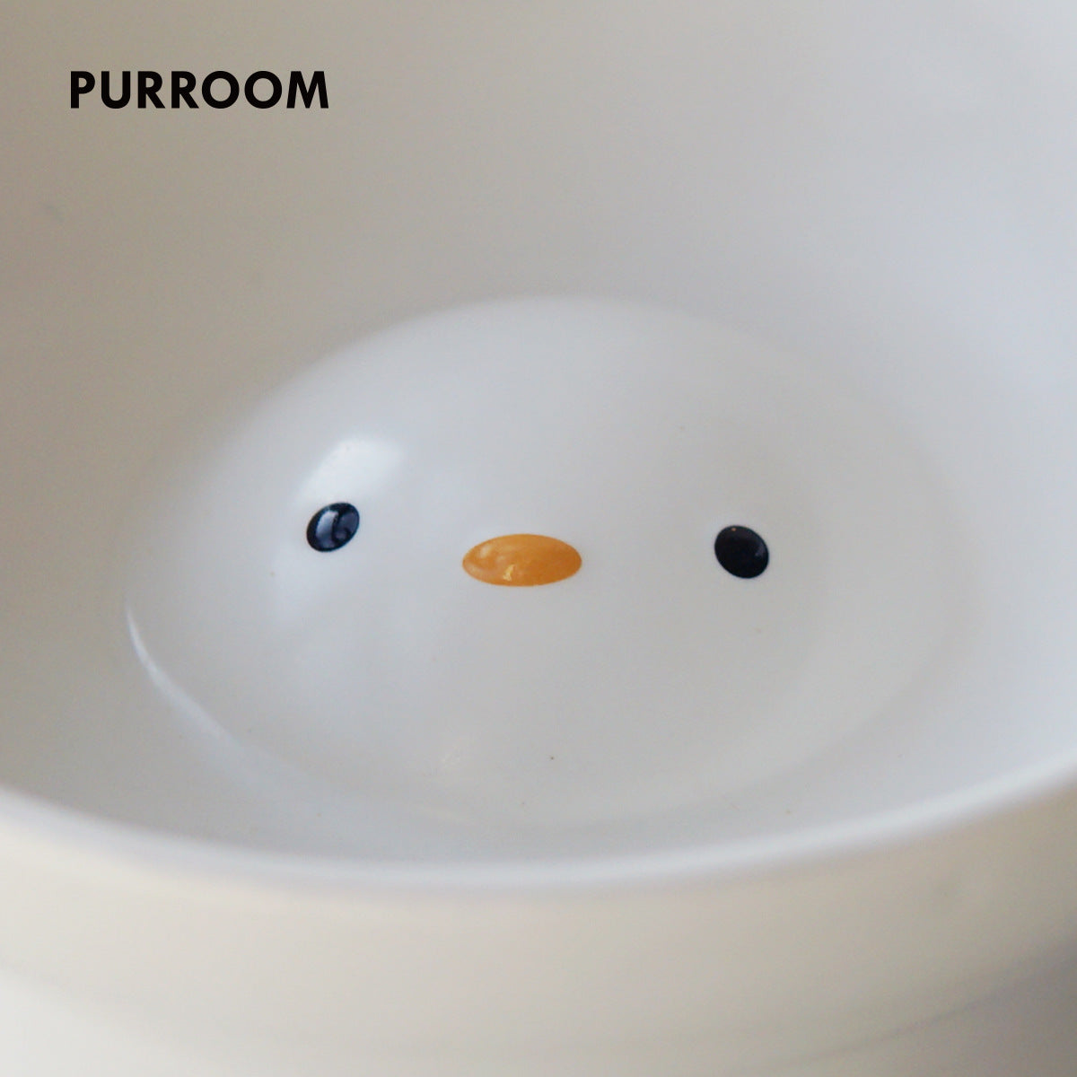 Cute Chicken Tangyuan Ceramic Cat Bowl | Dishwasher Safe Wet & Dry Food Dish