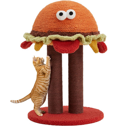 Hamburger Shape Cute Small Cat Scratcher for Indoor Cats