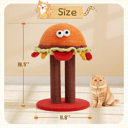 Hamburger Shape Cute Small Cat Scratcher for Indoor Cats