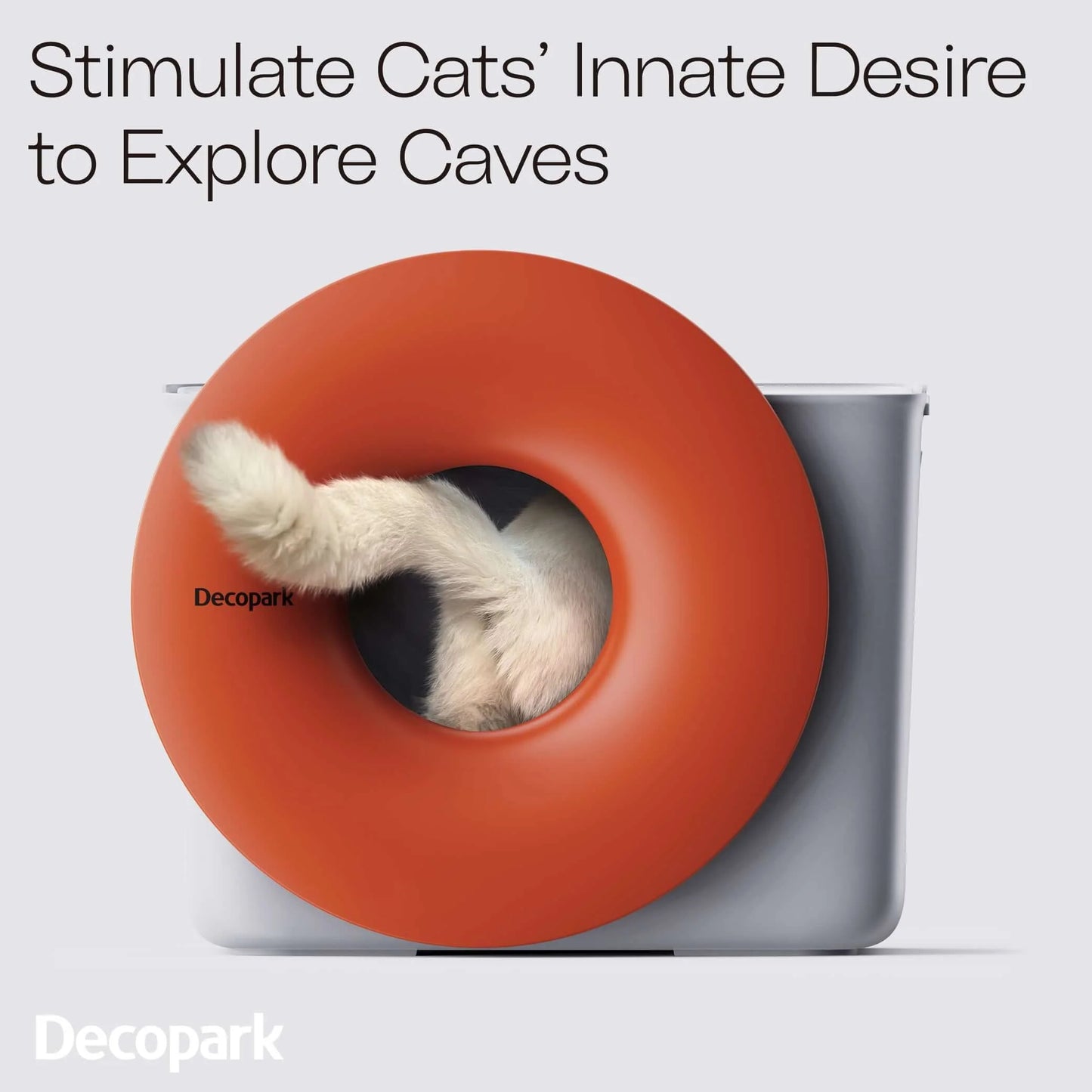 Modern Cat Litter Box with Scoop – Sleek & Odor Control Design