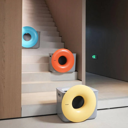 Modern Cat Litter Box with Scoop – Sleek & Odor Control Design