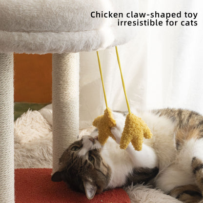 Tolea Cozy Cat Tree with Sisal Scratchers & Paw Toy | 40cm Plush Condo for Resting